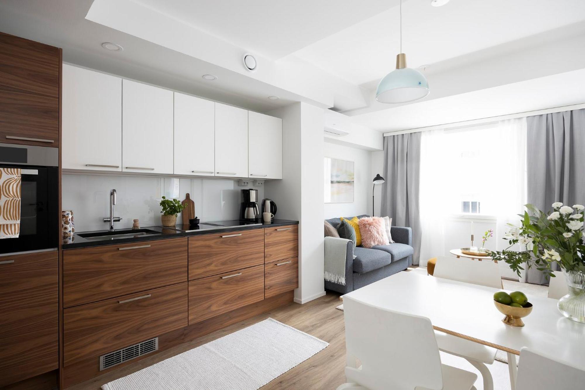 Stylish Flat In Trendy Kallio 赫尔辛基 外观 照片